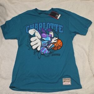 Mitchell & Ness Teal Charlotte Graphic Tee
